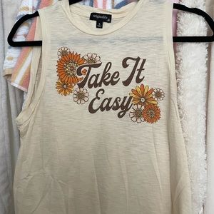High-neck boho tanktop